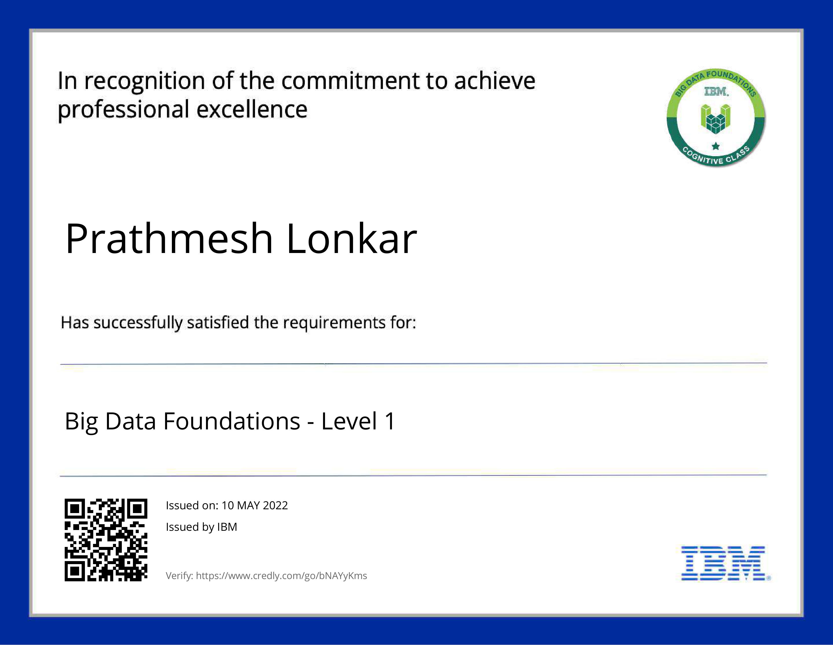 IBM Certificate