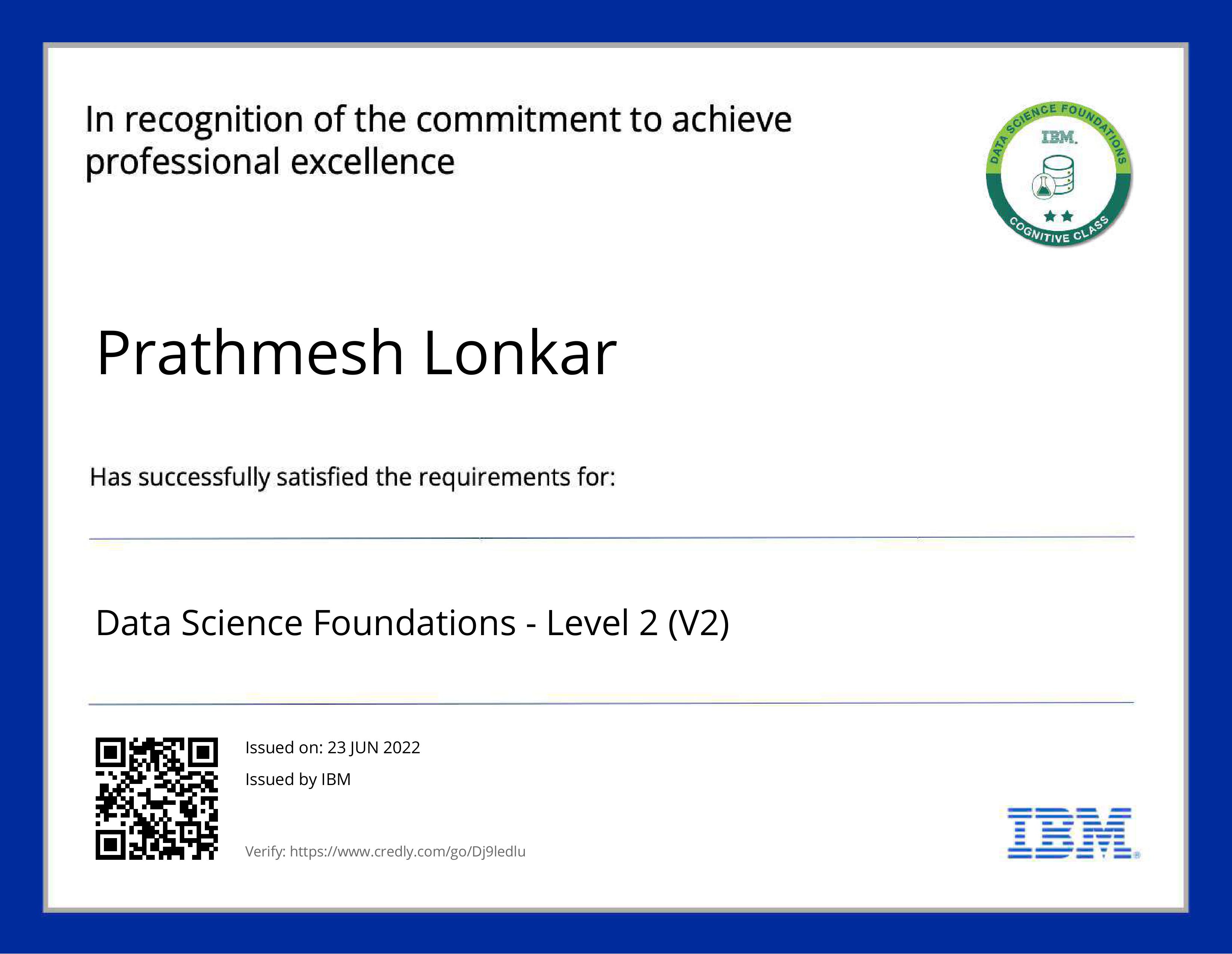 IBM Certificate