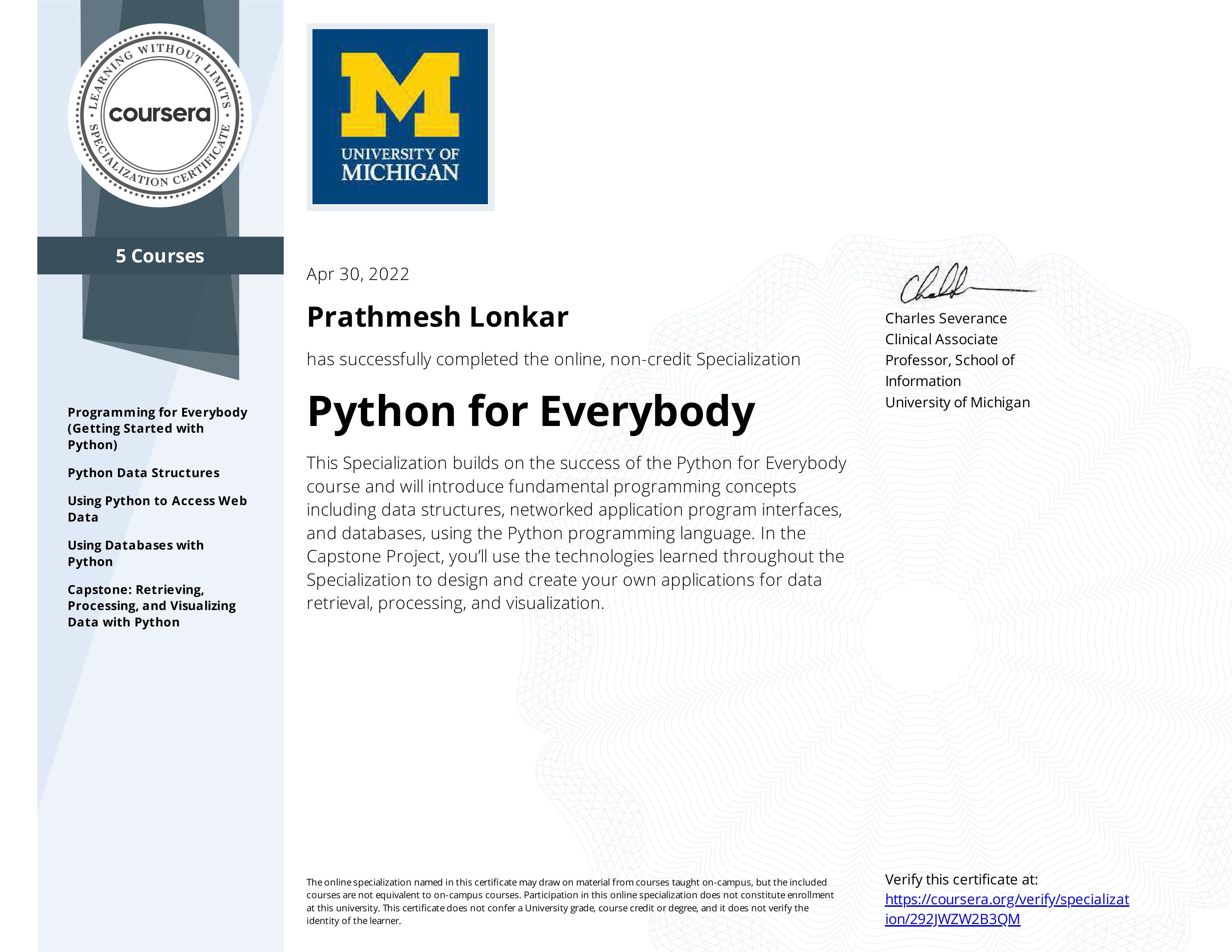 Python Certificate
